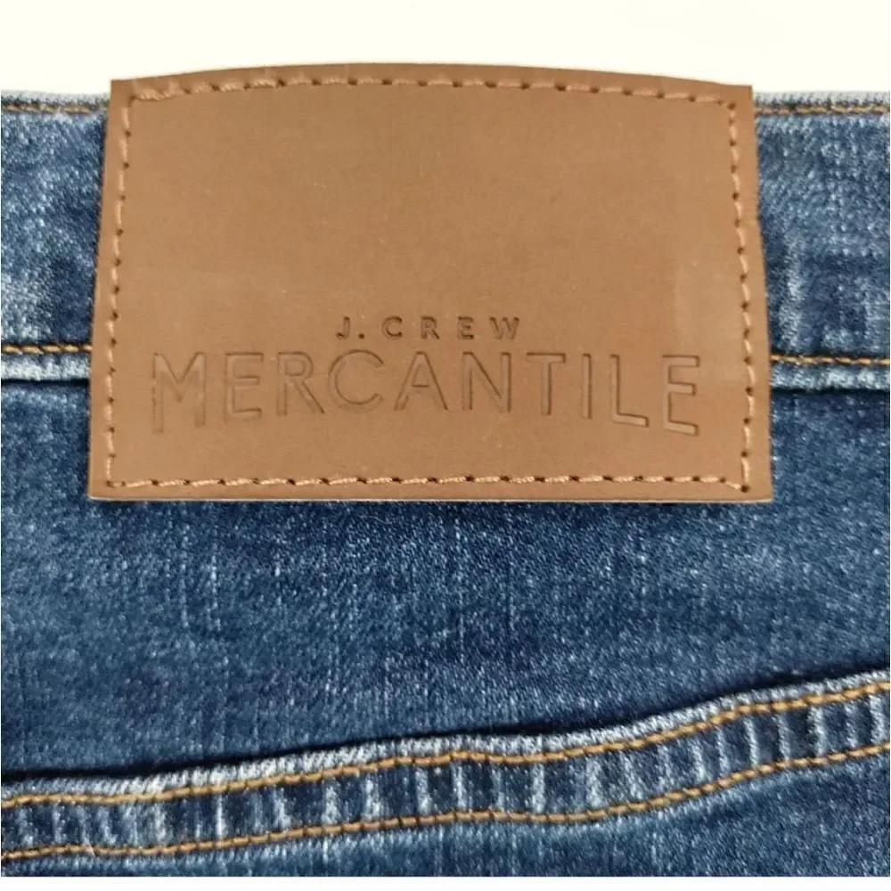 J. CREW MERCANTILE RAW HEM DENIM SKIRT SIZE 6 NWOT